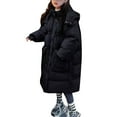 thumbnail image 1 of KAUOD Boys Girls Long Winter Coats Waterproof Hooded Quilted Puffer Jackets Lightweight Oversized Pockets down Outwear, 1 of 8