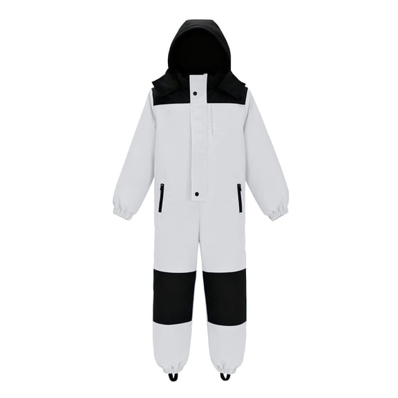 KAUOD Boys Girls One Piece Snowsuits Outdoor Ski Snowboard Snow Suits Kids Waterproof Insulated Winter Puffer Jumpsuit