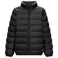 thumbnail image 1 of KAUOD Boys Girls Quilted Puffer Jackets Lightweight Soft Zip up Turtleneck down Coats Kids Winter Padded Warm Outwear, 1 of 6