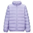 thumbnail image 1 of KAUOD Boys Girls Quilted Puffer Jackets Lightweight Soft Zip up Turtleneck down Coats Kids Winter Padded Warm Outwear, 1 of 5