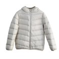 thumbnail image 1 of KAUOD Boys Girls Quilted down Jackets Full Zip up Plain Lightweight Puffer Coats Teen Kids Long Sleeve Thick Warm Outwear, 1 of 9