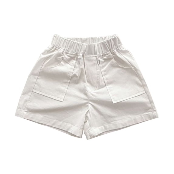 KAUOD Boys Girls Shorts Kids Elasticated Summer Short with Pockets Toddler Loungewear Sports Shorts for Outdoor Fishing