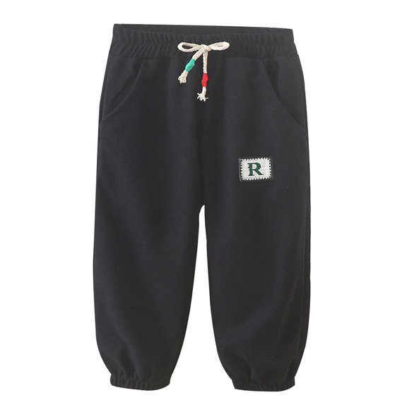 KAUOD Boys Girls Stretchy Athletic Sweatpants Basic Cotton Elastic Active Jogger Sports Pants with Drawstring and Pockets