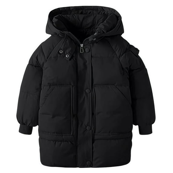 KAUOD Boys Girls Winter Puffer Jackets Padded Waterproof Insulated down Coats Kids Toddler Quilted Ski Outwear with Pockets