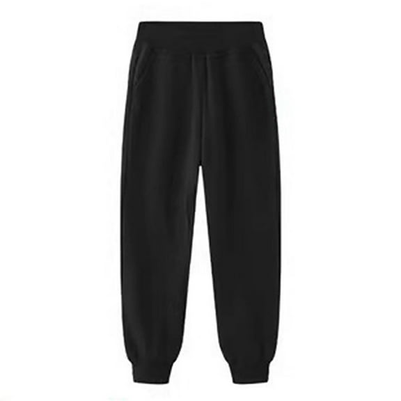 KAUOD Boys Girls Y2K Sweatpants with Pockets Causal Elastic Waist Baggy Athletic Pants Solid Wide Leg Jogger Pants