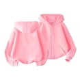 thumbnail image 1 of KAUOD Boys Girls Zip up Hoodies Cotton Soft Plain Hoodie Sweatshirts Kids Toddler Fall Warm Casual Long Sleeve Clothes, 1 of 3
