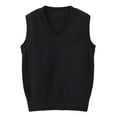 thumbnail image 1 of KAUOD Boys Knit Tank Top Sleeveless V Neck Pullover Vest Kids Oversized Loose Fall Casual Tops Clothes Cute Lightweight, 1 of 6