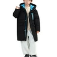 thumbnail image 1 of KAUOD Boys Long Winter Coats Waterproof Padded Hooded Puffer Jackets Kids Quilted Snap Buttons Insulated down Outwear, 1 of 9