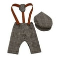 thumbnail image 1 of KAUOD Boys Overalls Spring Summer and Autumn Newborn Baby Elastic Overalls Children's Photography Children's Railroad Pants, 1 of 6