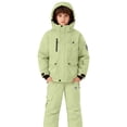 thumbnail image 1 of KAUOD Boys Ski Jackets Bib Overall Set 2 Piece Winter Waterproof Insulated Hooded Puffer Coats Snowpants Outfits Kids Snowsuits, 1 of 6