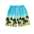 thumbnail image 1 of KAUOD Boys Summer Quick Drying Swim Trunks Hawaiian Swim Shorts with Drawstring Swimwear Swimsuit Beach Boardshorts, 1 of 9