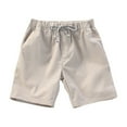 thumbnail image 1 of KAUOD Boys' Toddler Stretch Chino Shorts Summer Casual Pull-On Jogger Shorts Active Sports Shorts with Pockets, 1 of 9