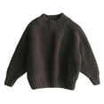 thumbnail image 1 of KAUOD Boys and Toddler's Chunky Knit Sweater Crewneck Pullover Sweater Oversized Sweatshirt Baby Girls Fall Winter Clothes, 1 of 4