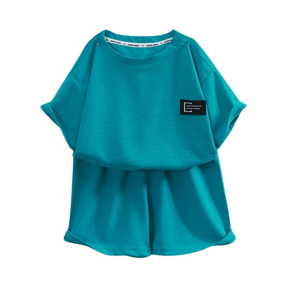 KAUOD Children's Short Sleeved Spring Summer and Autumn Loose and Comfortable Baby Home Clothes Suit Babies for Babies