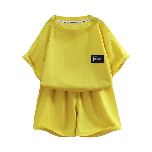 KAUOD Children's Short Sleeved Spring Summer and Autumn Loose and Comfortable Baby Home Clothes Suit Babies for Babies