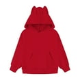 thumbnail image 1 of KAUOD Cute Ear Hoodies for Teen Girls Plain Cotton Pullover Hoodie Sweatshirts Soft Lightweight Trendy Long Sleeve Tops, 1 of 8