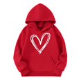 thumbnail image 1 of KAUOD Cute Heart Print Hoodies for Girls Oversized Soft Pullover Hoodie Sweatshirts Teen Kids Long Sleeve Tops Clothes, 1 of 6