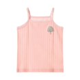 thumbnail image 1 of KAUOD Girl's Top Ruched Strapless Sleeveless Ribbed Knit Crop Tops Toddler Girl Camisole Tees Shirts Kids Summer Clothes, 1 of 5