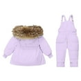 thumbnail image 1 of KAUOD Girls 2 Piece Snowsuits Winter Snowboard Waterproof Ski Jackets Bib Snowpants Set Kids Warm Snow Suits Overall Outfits, 1 of 7