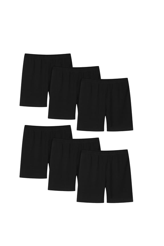 Girls 6 Pack Shorts Dance Cartwheel Athletic Underwear Shorts Kids Summer Basic Solid Casual Mini Short Pants