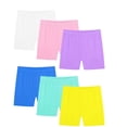 thumbnail image 1 of KAUOD Girls 6 Pack Shorts Dance Cartwheel Athletic Underwear Shorts Kids Summer Basic Solid Casual Mini Short Pants, 1 of 3