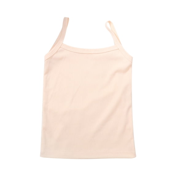 KAUOD Girls Camisole Tank Tops Solid Spaghetti Strap Sleeveless Undershirts Dance Basic Summer Tops Athletic Shirts