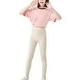 thumbnail image 1 of KAUOD Girls Cotton Ballet Dance Tights Plain Stretchy Footless Stocking Leggings Kids Toddler Fleece Warm Pantyhose Tights, 1 of 4