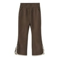 thumbnail image 1 of KAUOD Girls Cotton Flare Sweatpants Fleece Warm Lace Split Bell-Bottom Sweat Pants Teen Kids Elastic Waist Straight Trousers, 1 of 6
