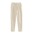 thumbnail image 1 of KAUOD Girls Cotton Sweatpants Straight High Waist Stretchy Joggers Pants Kids Fall Casual Hiking Fleece Trousers Bottoms, 1 of 6