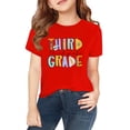 thumbnail image 1 of KAUOD Girls First Day of Second Grade Shirt Boys Back to School Clothes Kids Classic Short Sleeve Crewneck T-Shirt Tops, 1 of 7