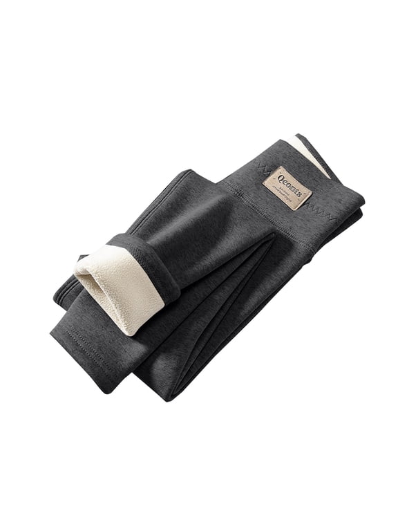Girls Fleece Lined Leggings Winter Thermal Stretchy Tights Pants Teen Kids Gym Workout Slim Opaque Pantyhose Leggings