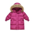 thumbnail image 1 of KAUOD Girls Hooded Parka Coats Quilted Puffer Lightweight Jackets Kids Toddler Winter Warm Coats Outdoor Padded down Outwear, 1 of 7