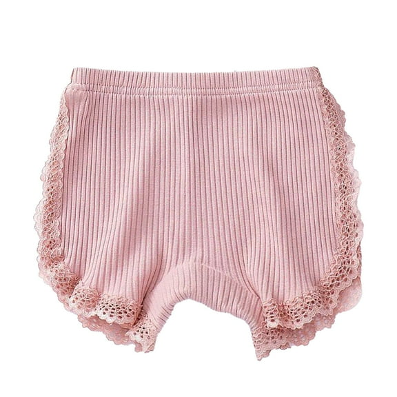 KAUOD Girls Kids Knit Lace Shorts Cotton Soft Hollow B𝐨xer Short Pants Toddler Stretchy Underwear Leggings Workout Pants