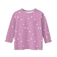 thumbnail image 1 of KAUOD Girls Kids Teens T-Shirt Dots 3/4 Sleeve Crew Neck Tee Toddler Summer Casual Top Blouses Children Comfortable Clothing, 1 of 4