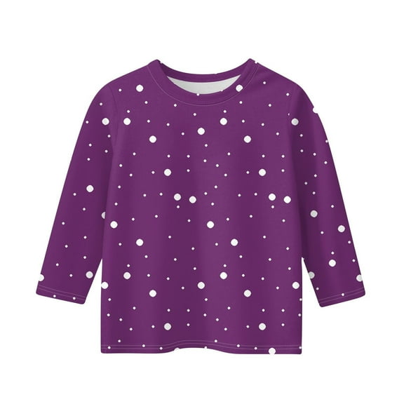 KAUOD Girls Kids Teens T-Shirt Dots 3/4 Sleeve Crew Neck Tee Toddler Summer Casual Top Blouses Children Comfortable Clothing