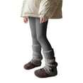 thumbnail image 1 of KAUOD Girls Knit Thermal Tights Pants Thick Fleece Stretchy School Leggings Kids Toddler Winter Warm Opaque Pantyhose, 1 of 6