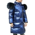 thumbnail image 1 of KAUOD Girls Long Winter Parka Coats Padded Insulated Faux-F𝐮r Puffer Jackets Kids Snow Ski down Outwear Quilted Warm Coats, 1 of 9