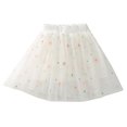 thumbnail image 1 of KAUOD Girls Mesh Tulle Tutu Skirts Cute Flower Tiered Pleated Skirt Kids Toddler Ballet Dance Party Short Dress, 1 of 4