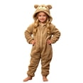 thumbnail image 1 of KAUOD Girls Onesie Rabbit Hooded Fleece Button up Animal Onesie Soft Cozy Hooded Jumpsuit Kids Fall Winter Outfits Cute Clothes, 1 of 8
