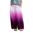 thumbnail image 1 of KAUOD Girls Oversized Loose Pants Fall Casual Gradient Color Drawstring Baggy Long Pants Kids Palazzo Cute Wide Leg Trousers, 1 of 6