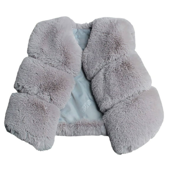 KAUOD Girls Padded Quilted Sherpa Vest Winter Warm Open Front Fleece Sleeveless Jackets Teen Kids Fuzzy Windproof Waistcoat