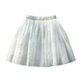 thumbnail image 1 of KAUOD Girls Pleated Sequins Tutu Skirts Cute Sparkle Tiered Tulle Princess Skirt Kids Toddler Birthday Party Short Dress, 1 of 9