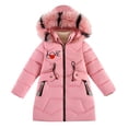 thumbnail image 1 of KAUOD Girls Puffer Ski Jackets Faux-F𝐮r Hood Winter Waterproof down Parka Coats Kids Padded Insulated Quilted Warm Outwear, 1 of 4
