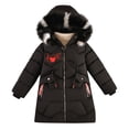 thumbnail image 1 of KAUOD Girls Puffer Ski Jackets Faux-F𝐮r Hood Winter Waterproof down Parka Coats Kids Padded Insulated Quilted Warm Outwear, 1 of 4