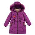 thumbnail image 1 of KAUOD Girls Puffer Ski Jackets Faux-F𝐮r Hood Winter Waterproof down Parka Coats Kids Padded Insulated Quilted Warm Outwear, 1 of 4