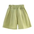 thumbnail image 1 of KAUOD Girls' Pull on Shorts Elastic Waistband Flowy Stretchy Short Pants Kids Toddler Summer Beach Casual Shorts, 1 of 4