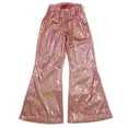 thumbnail image 1 of KAUOD Girls Sequins Flare Pants School Dance Wide Leg Bell-Bottom Pants Kids Toddler Glitter Elastic Waist School Trousers, 1 of 4