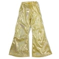 thumbnail image 1 of KAUOD Girls Sequins Flare Pants School Dance Wide Leg Bell-Bottom Pants Kids Toddler Glitter Elastic Waist School Trousers, 1 of 4