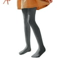 thumbnail image 1 of KAUOD Girls Thermal Opaque Tights Fleece Lined Ribbed Slim Footed Leggings Kids School Slim Stretchy Warm Dress Pants, 1 of 5