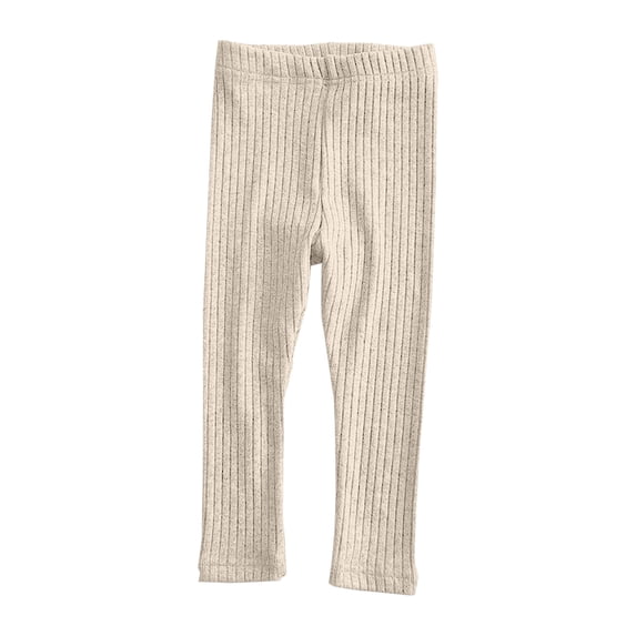 KAUOD Girls Thick Thermal Leggings Cable Ribbed Ankle Winter Tights Pants Kids Toddler Stretchy Warm Opaque Pantyhose